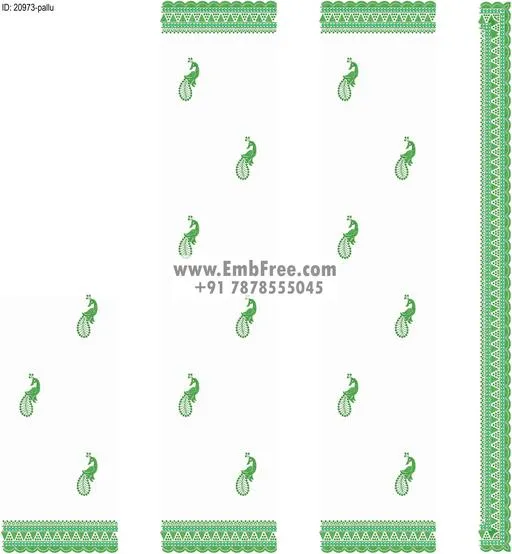 saree cpallu embroidery design-ID:20973