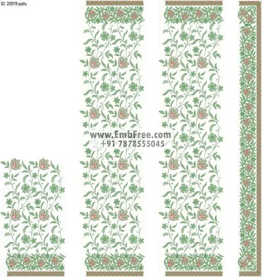 saree cpallu embroidery design-ID:20978