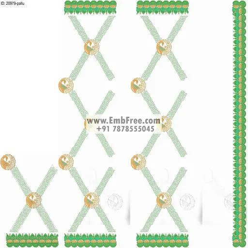 saree cpallu embroidery design-ID:20979