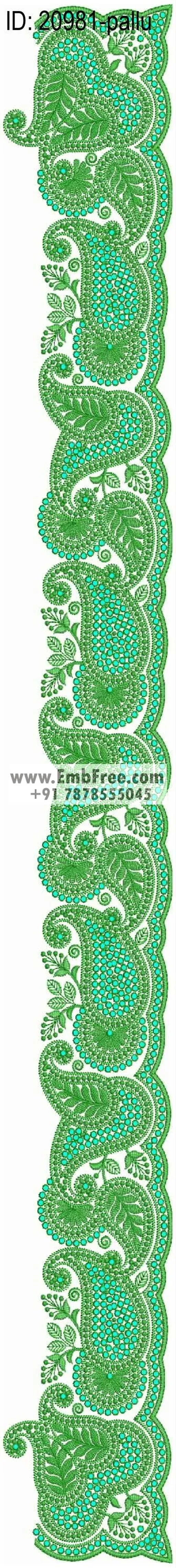 saree cpallu embroidery design-ID:20981