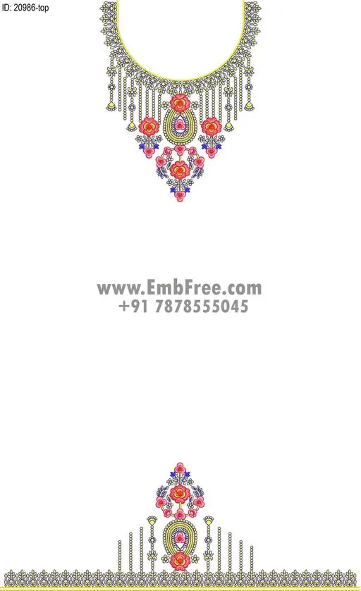 single head dress embroidery design-ID:20986