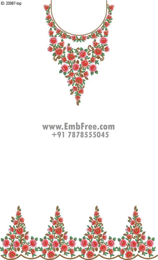 single head dress embroidery design-ID:20987