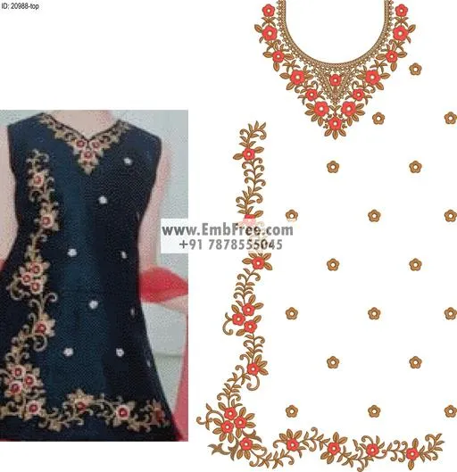 single head dress embroidery design-ID:20988
