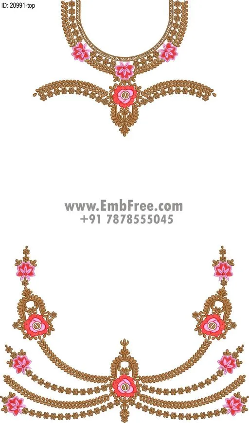 single head dress embroidery design-ID:20991