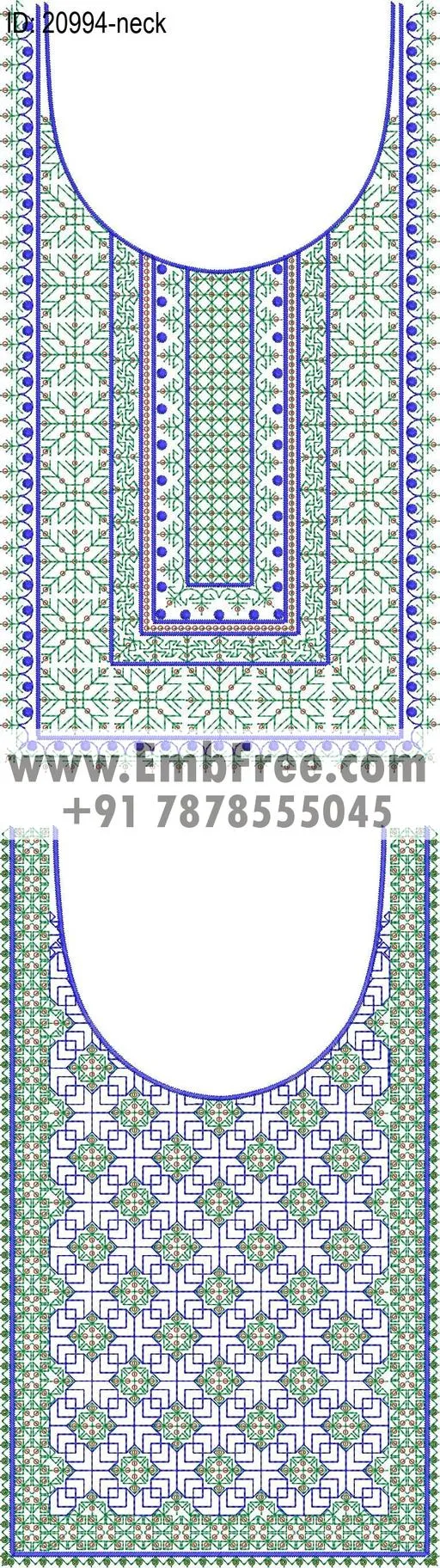 neck embroidery design-ID:20994