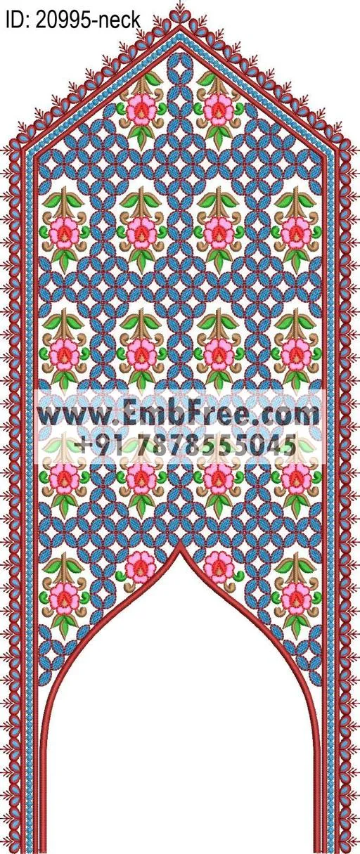 neck embroidery design-ID:20995