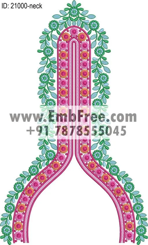 neck embroidery design-ID:21000