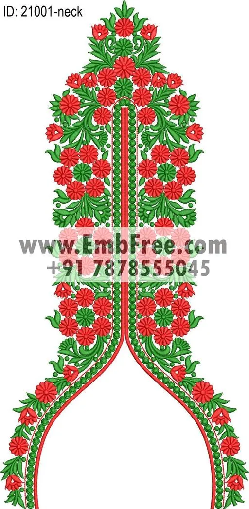 neck embroidery design-ID:21001