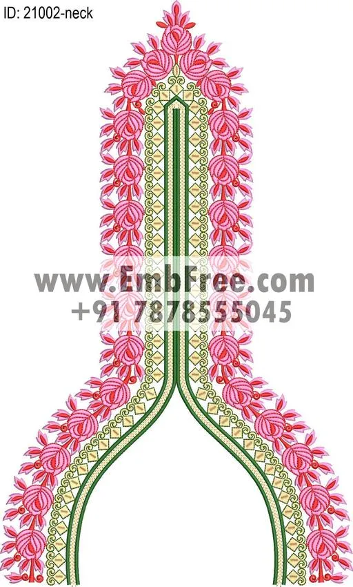 neck embroidery design-ID:21002