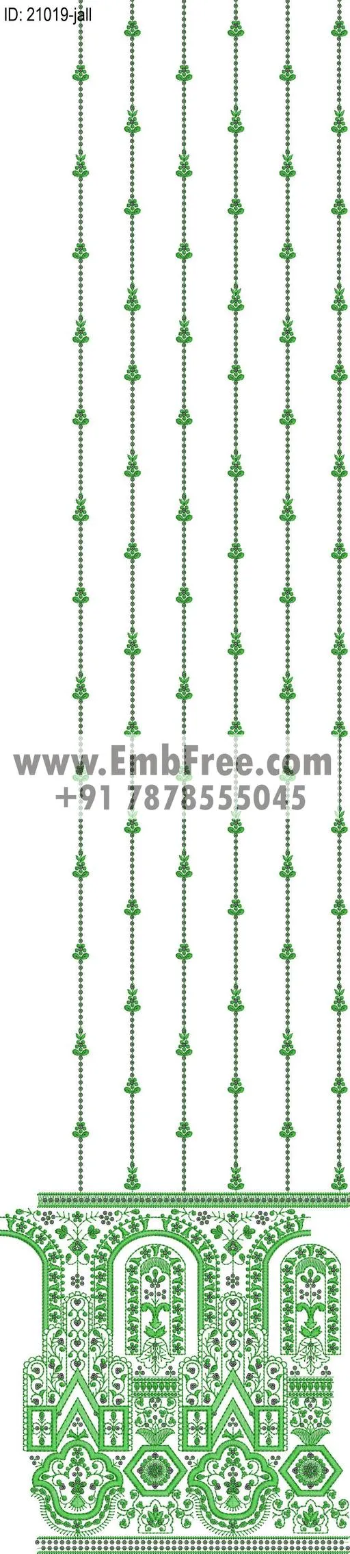 garment allover embroidery design-ID:21019