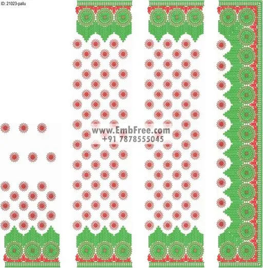 saree cpallu embroidery design-ID:21023