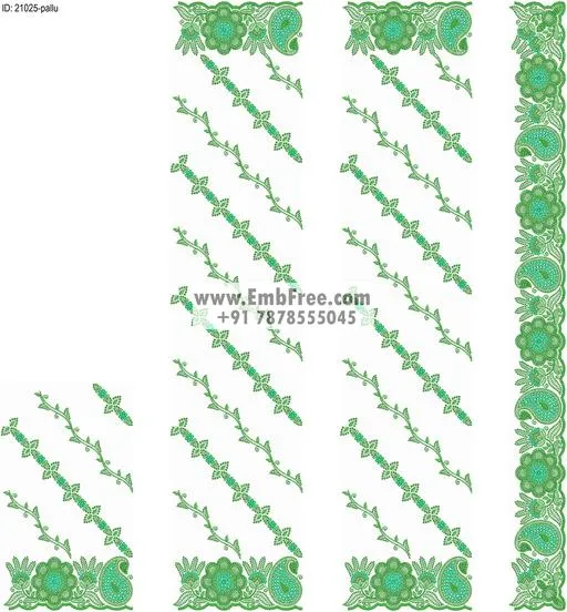 saree cpallu embroidery design-ID:21025