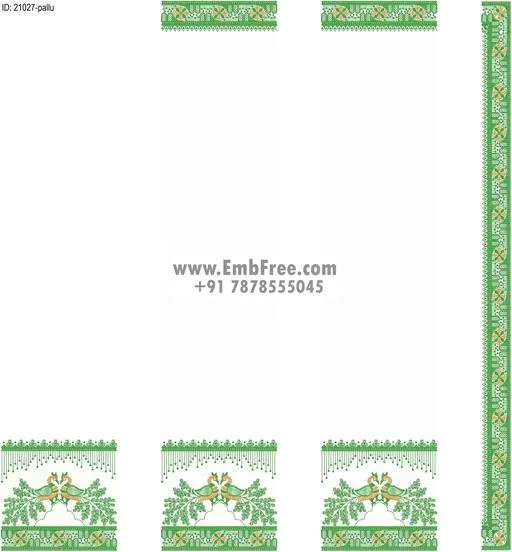 saree cpallu embroidery design-ID:21027