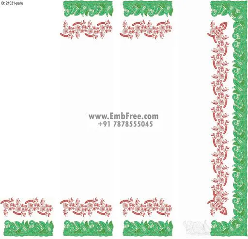 saree cpallu embroidery design-ID:21031