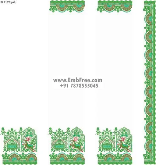 saree cpallu embroidery design-ID:21032