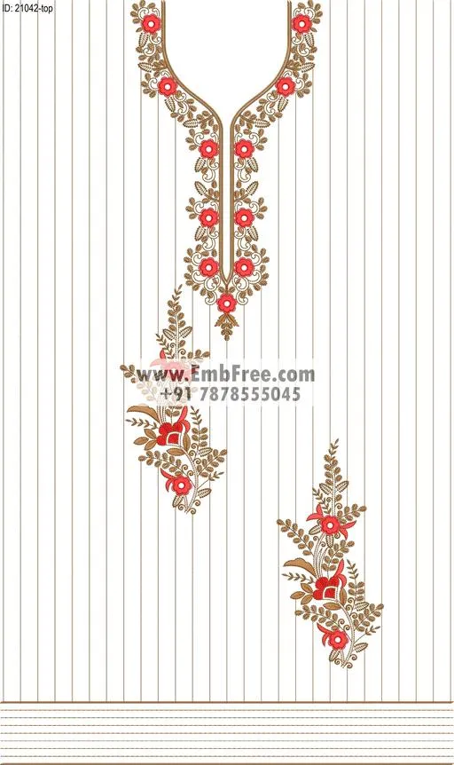 single head dress embroidery design-ID:21042