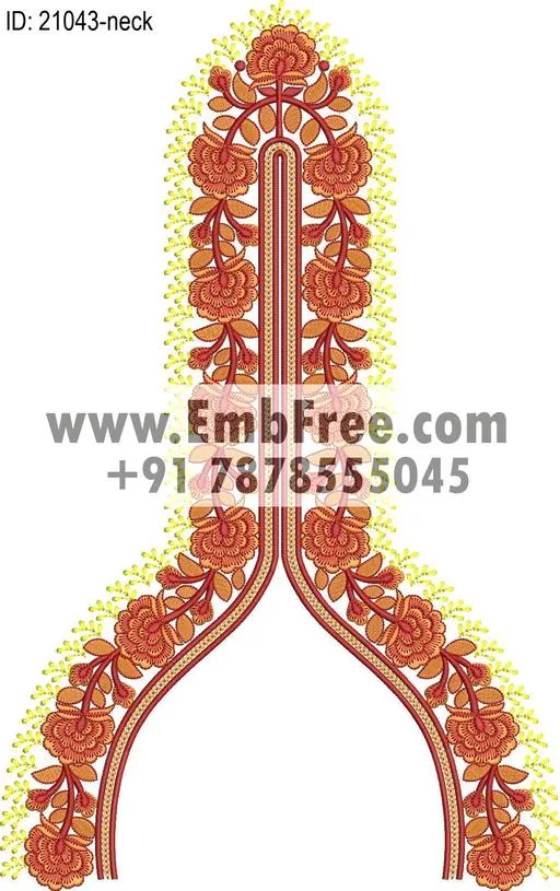 neck embroidery design-ID:21043
