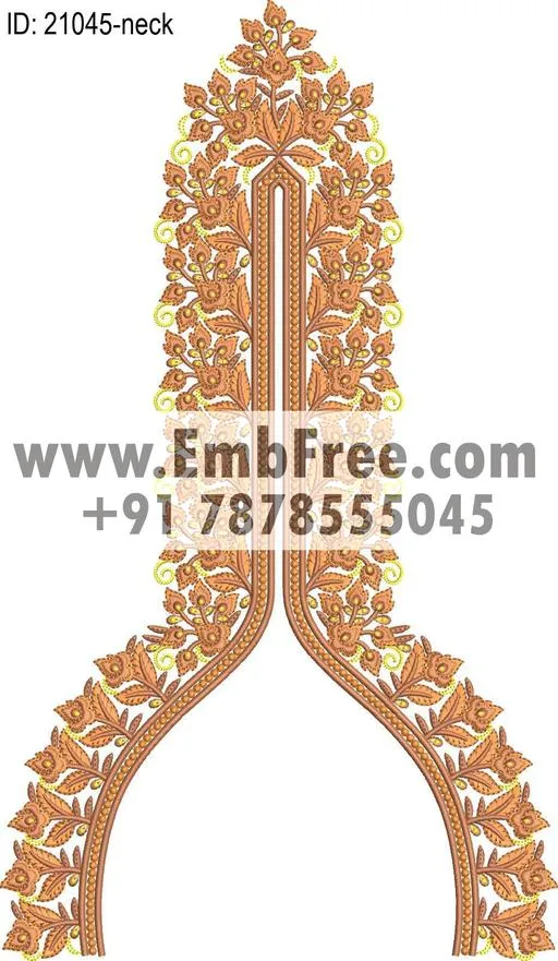 neck embroidery design-ID:21045