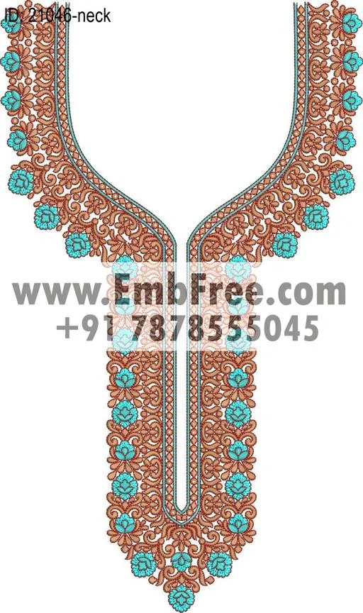 neck embroidery design-ID:21046