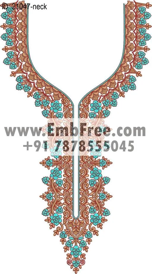 neck embroidery design-ID:21047