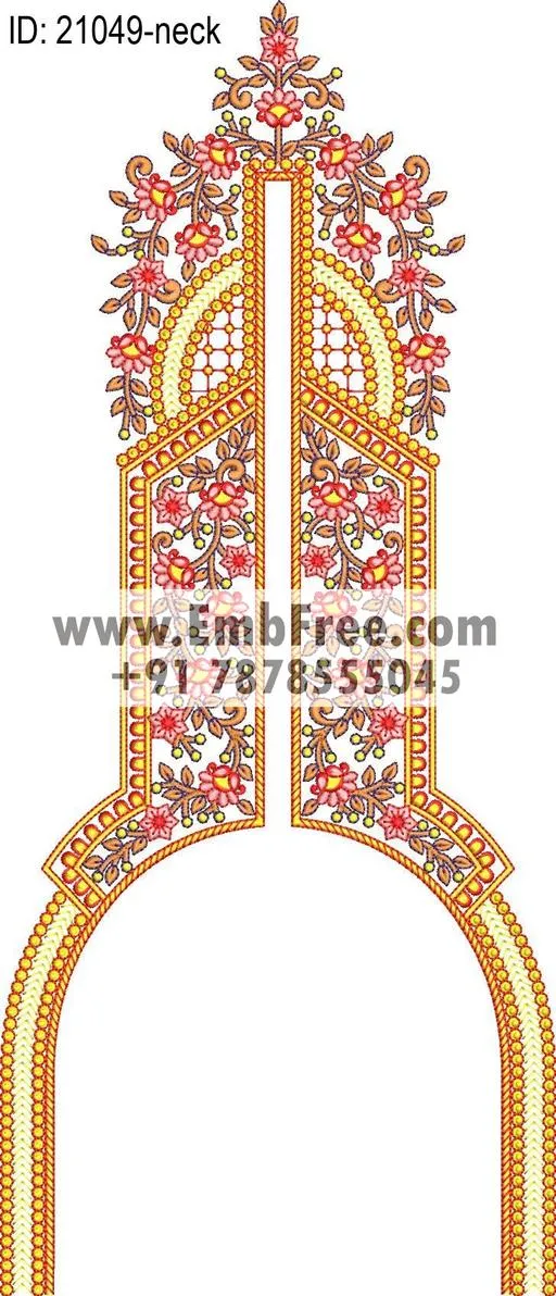 neck embroidery design-ID:21049