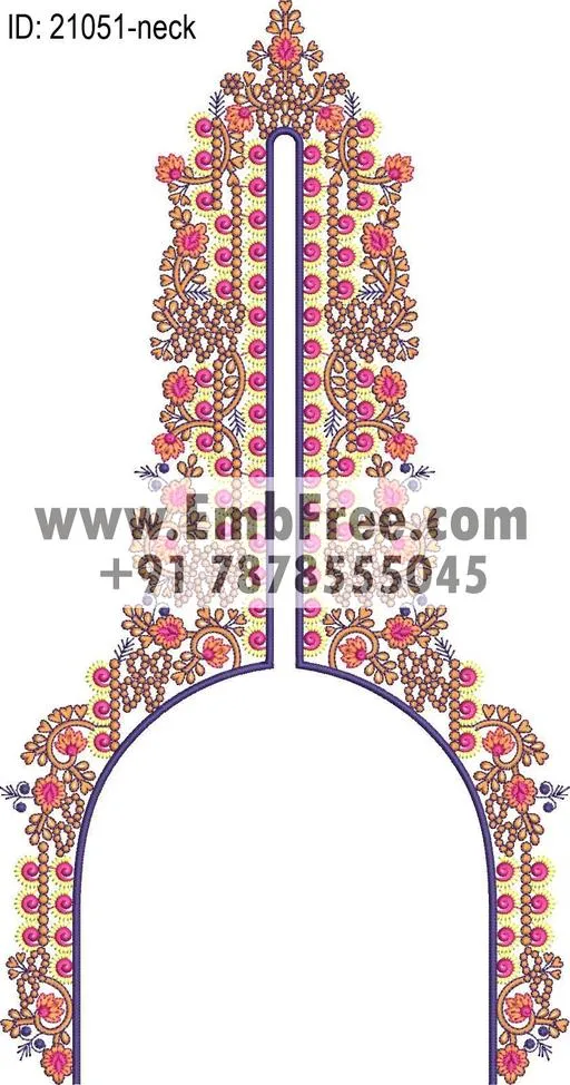 neck embroidery design-ID:21051