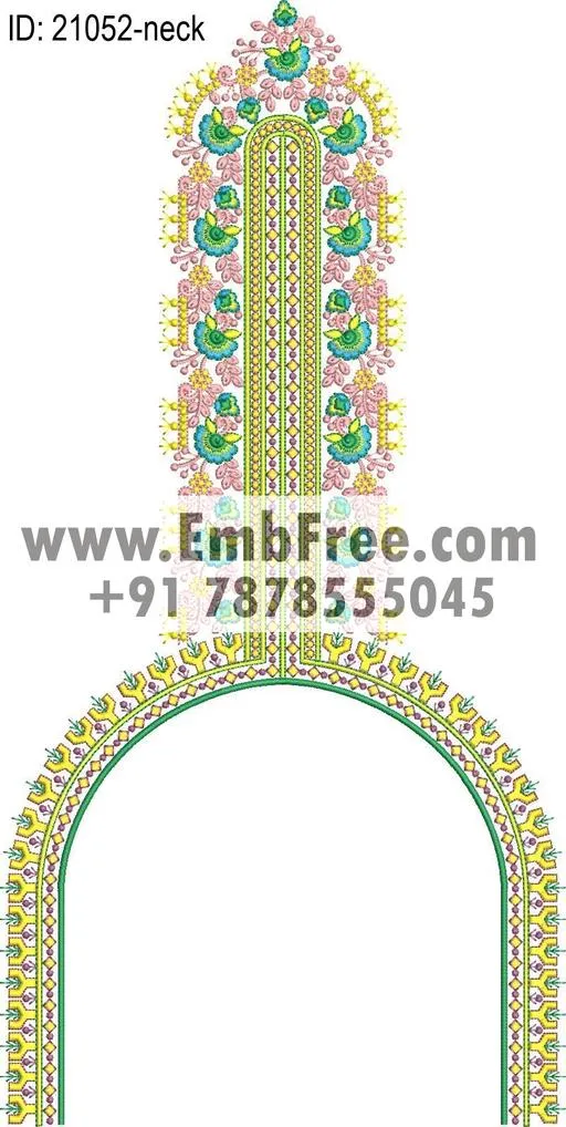 neck embroidery design-ID:21052