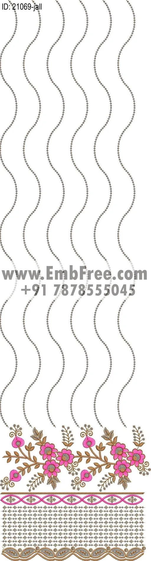 garment allover embroidery design-ID:21069