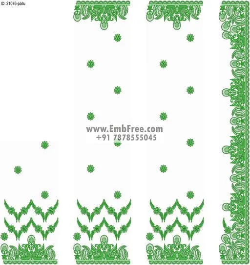 saree cpallu embroidery design-ID:21076