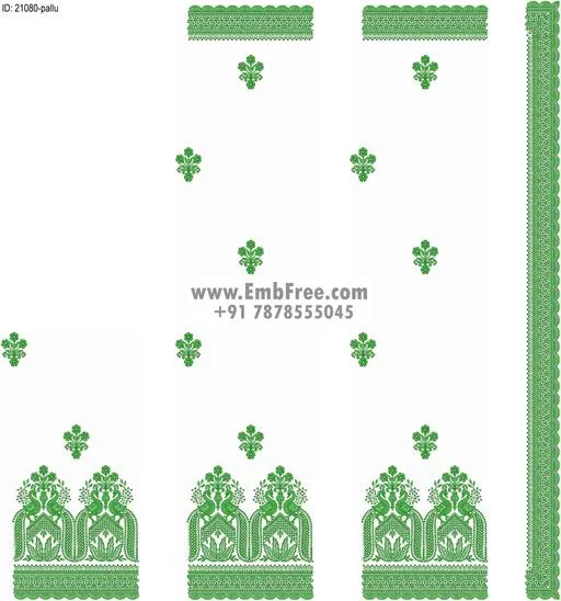 saree cpallu embroidery design-ID:21080