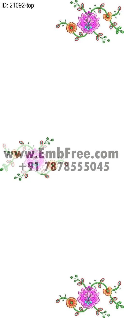 single head dress embroidery design-ID:21092