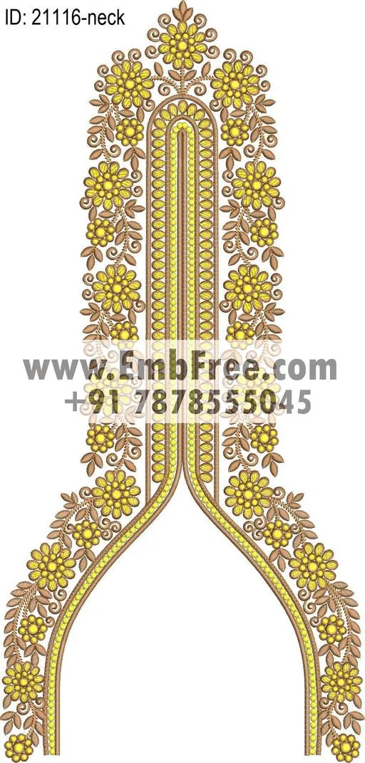 neck embroidery design-ID:21116
