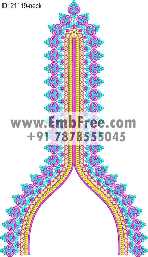 neck embroidery design-ID:21119