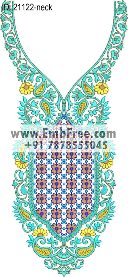 neck embroidery design-ID:21122