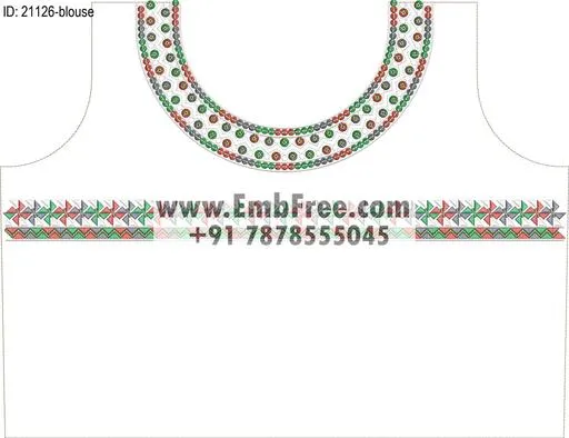 blouse embroidery design-ID:21126