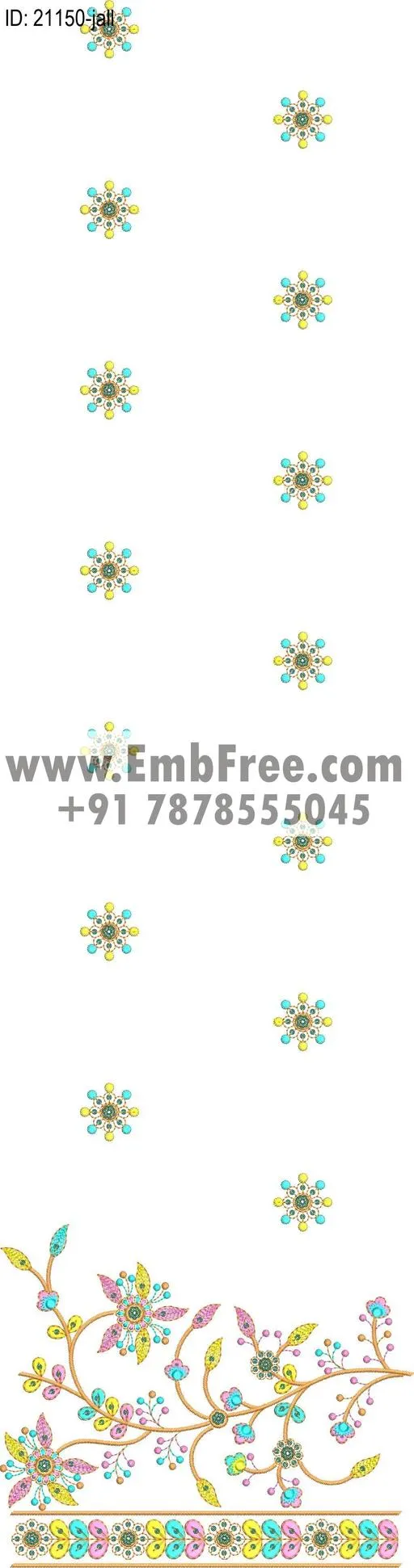 garment allover embroidery design-ID:21150