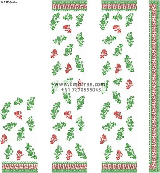 saree cpallu embroidery design-ID:21153