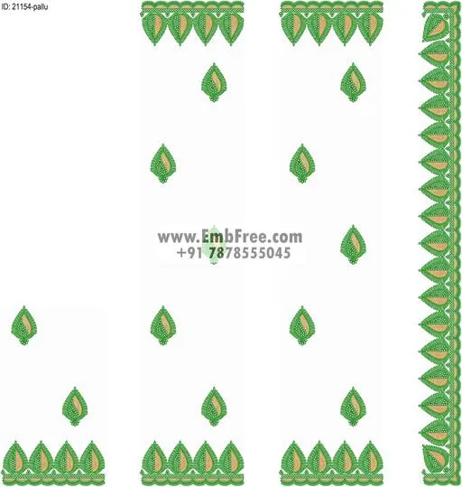 saree cpallu embroidery design-ID:21154