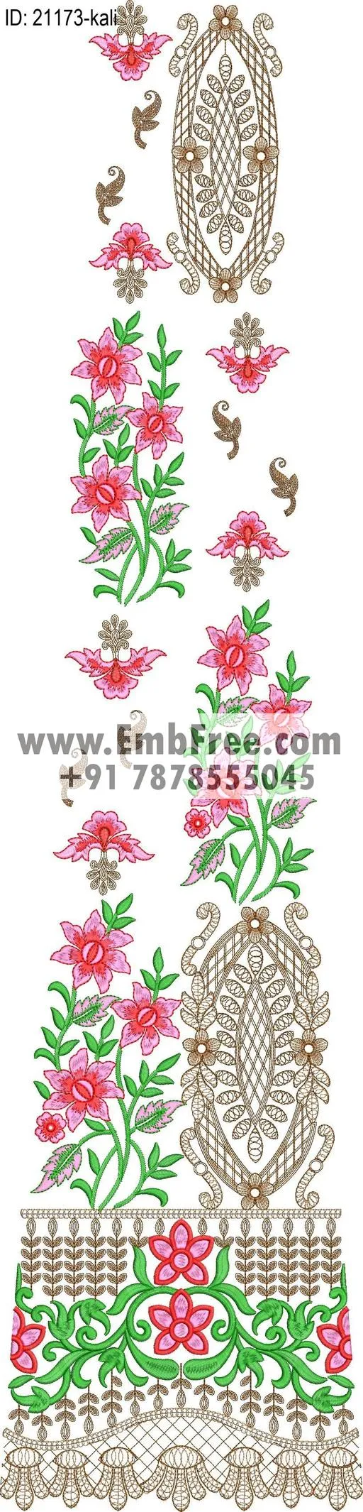 lahenga choli embroidery design-ID:21173