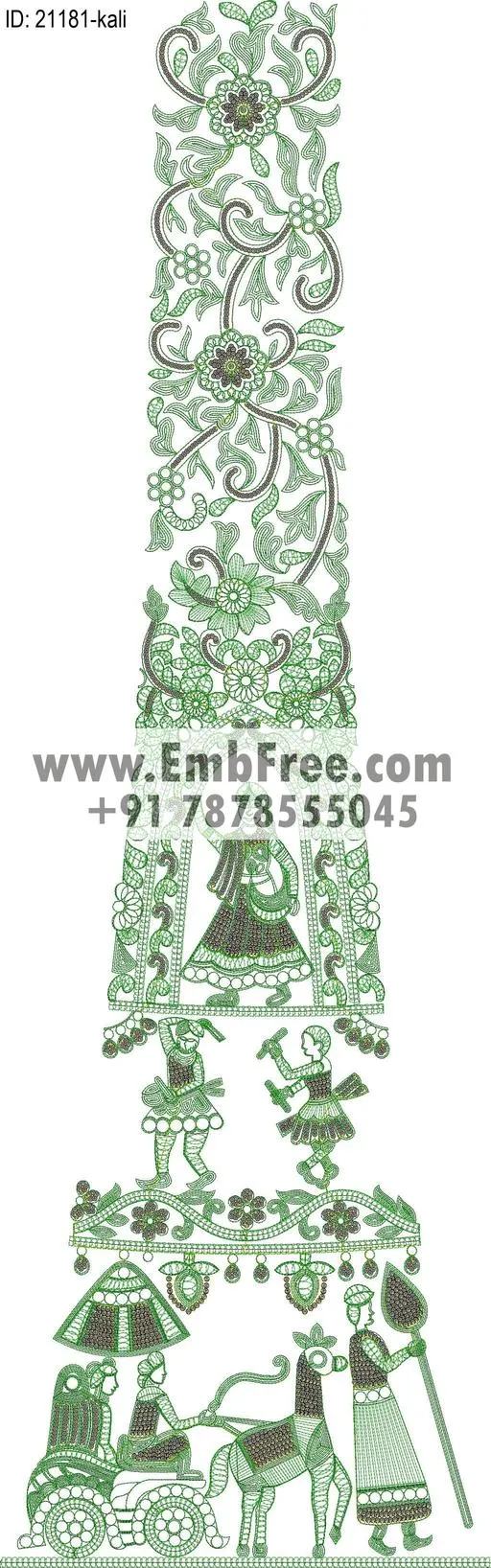 lahenga choli embroidery design-ID:21181