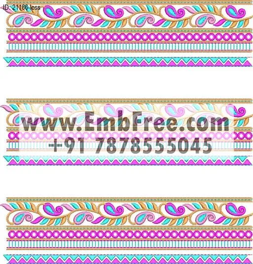 less border embroidery designs-ID:21186
