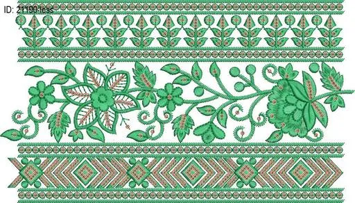 less border embroidery designs-ID:21190