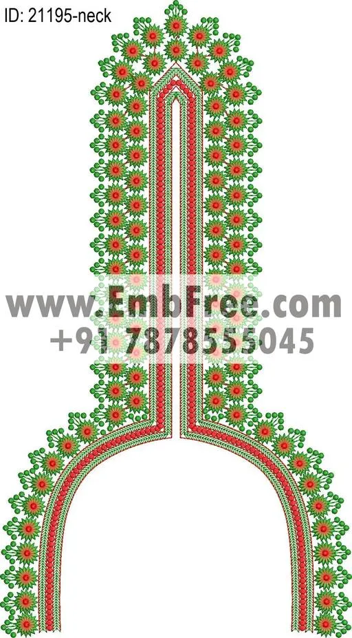 neck embroidery design-ID:21195