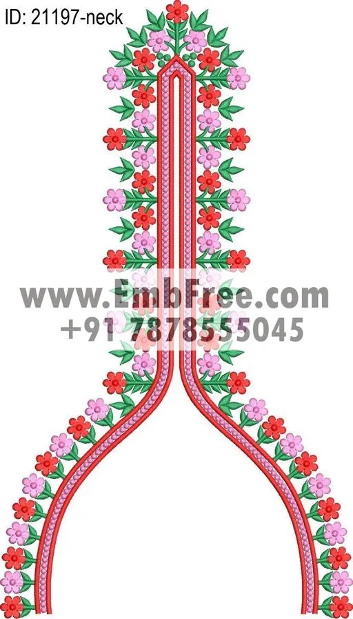 neck embroidery design-ID:21197