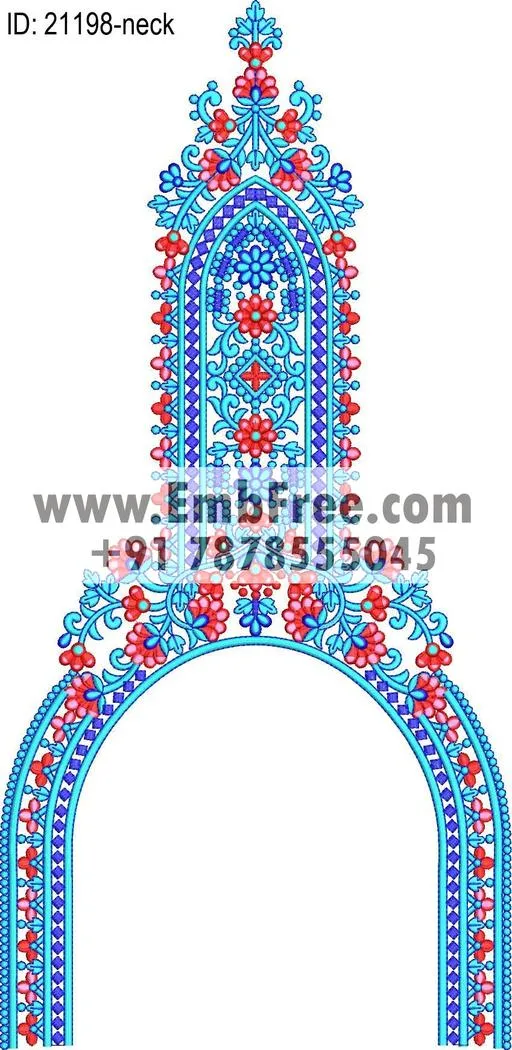 neck embroidery design-ID:21198