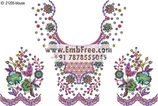 blouse embroidery design-ID:21205