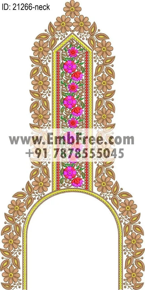 neck embroidery design-ID:21266