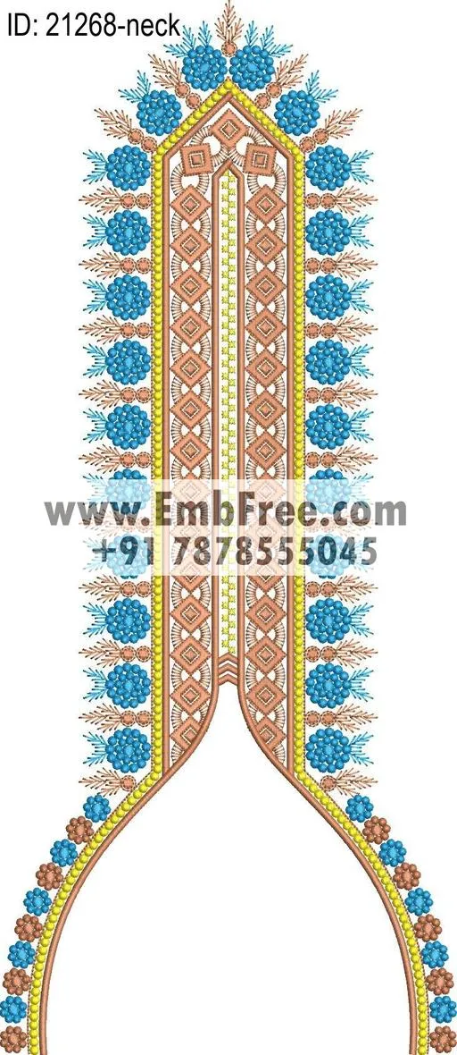 neck embroidery design-ID:21268