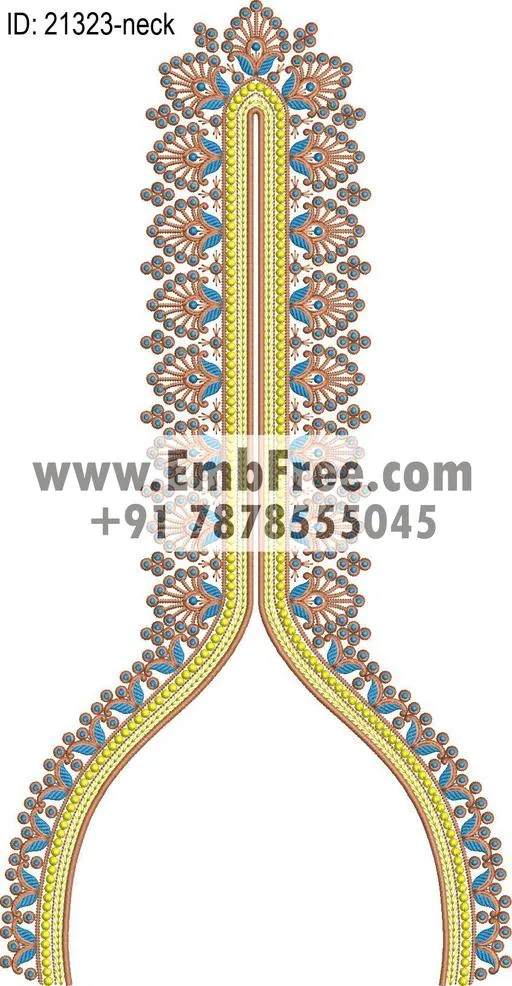 neck embroidery design-ID:21323