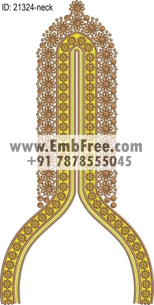 neck embroidery design-ID:21324